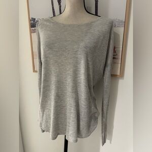 H&M Light Gray Long Sleeve Top